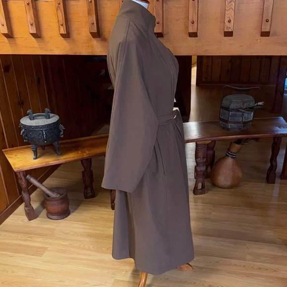 OGL NEW NWT size Medium Brown Belted Trench Coat waterproof - Picture 4 of 8